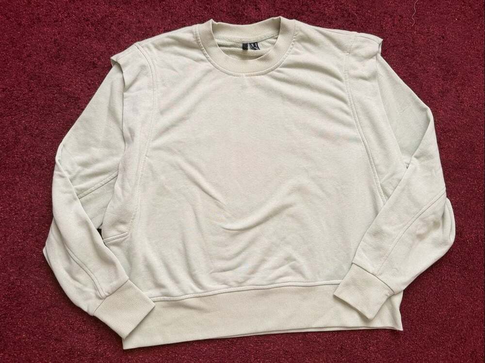 Vero Moda Light Green Crew Neck Pullover Sweatshirt Size M